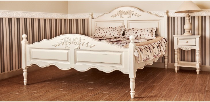 Деревянная кровать Provence + 2 тумбы купить в Днепре — распродажа 41 800 грн