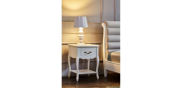 Класична приліжкова тумба Anastasia — RAL 9010, розпродаж Дніпро — фото 3
