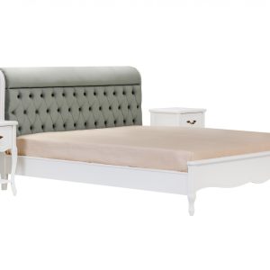 Класичне ліжко Anastasia Lux 120×200 — зелене — фото 7